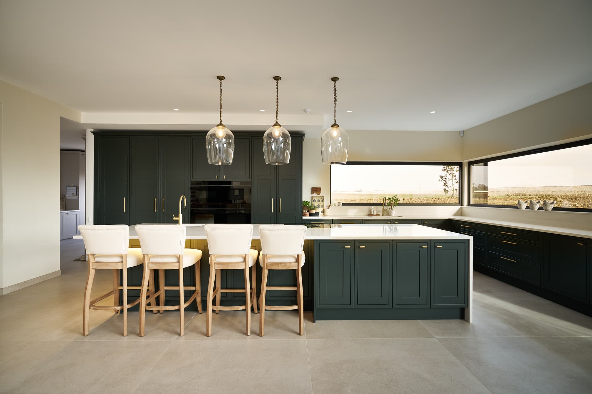 Clavering Green In Frame Kitchen